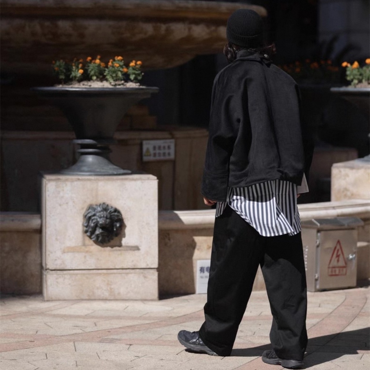 Wide leg tuck pants 0369 - 17