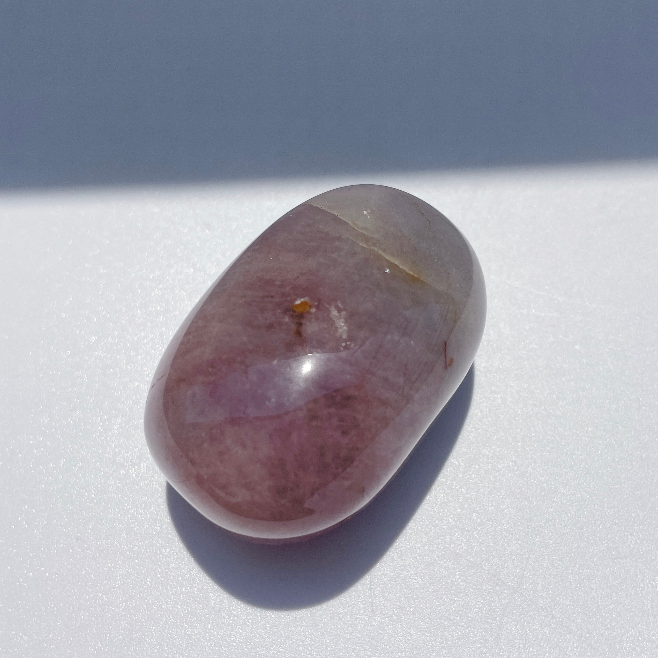 パープルローズクォーツ パームストーン07◇Purple Rose Quartz