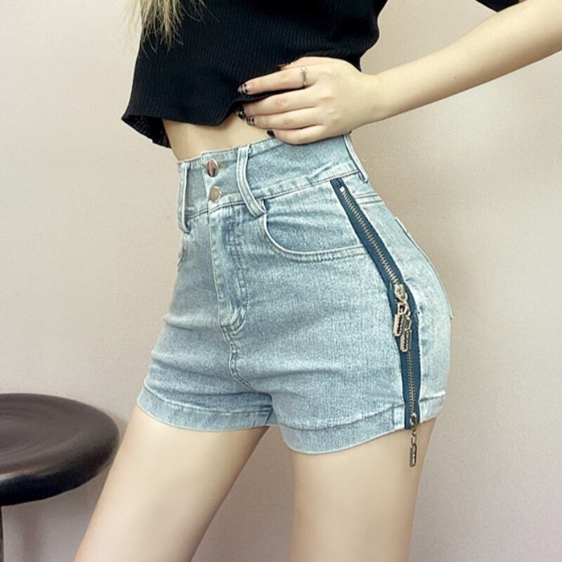 ショーツ サマーハイウェスト薄手Aラインパンツ 夏物 ブルマー ハンチェンe3321373021