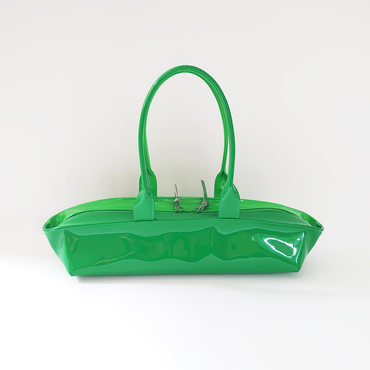 sugaya design lab エナメルバッグ ] ご予約 hosonaga M＃ グリーン+