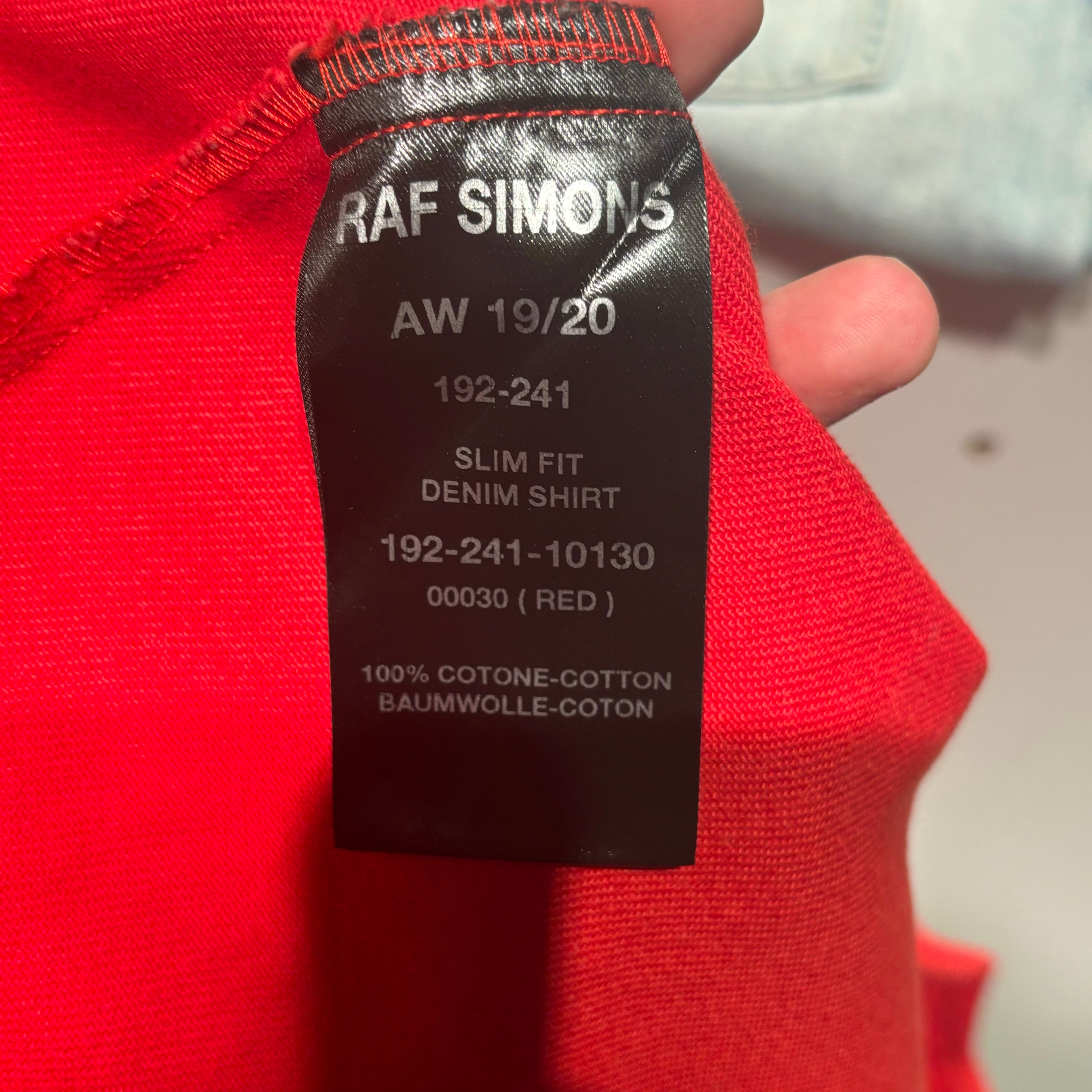 RAF SIMONS ラフシモンズ 19AW 192-241 Carry Over Slim Fit RAF SIMONS ラフシモンズ 19AW 192-241 Carry Over Slim Fit