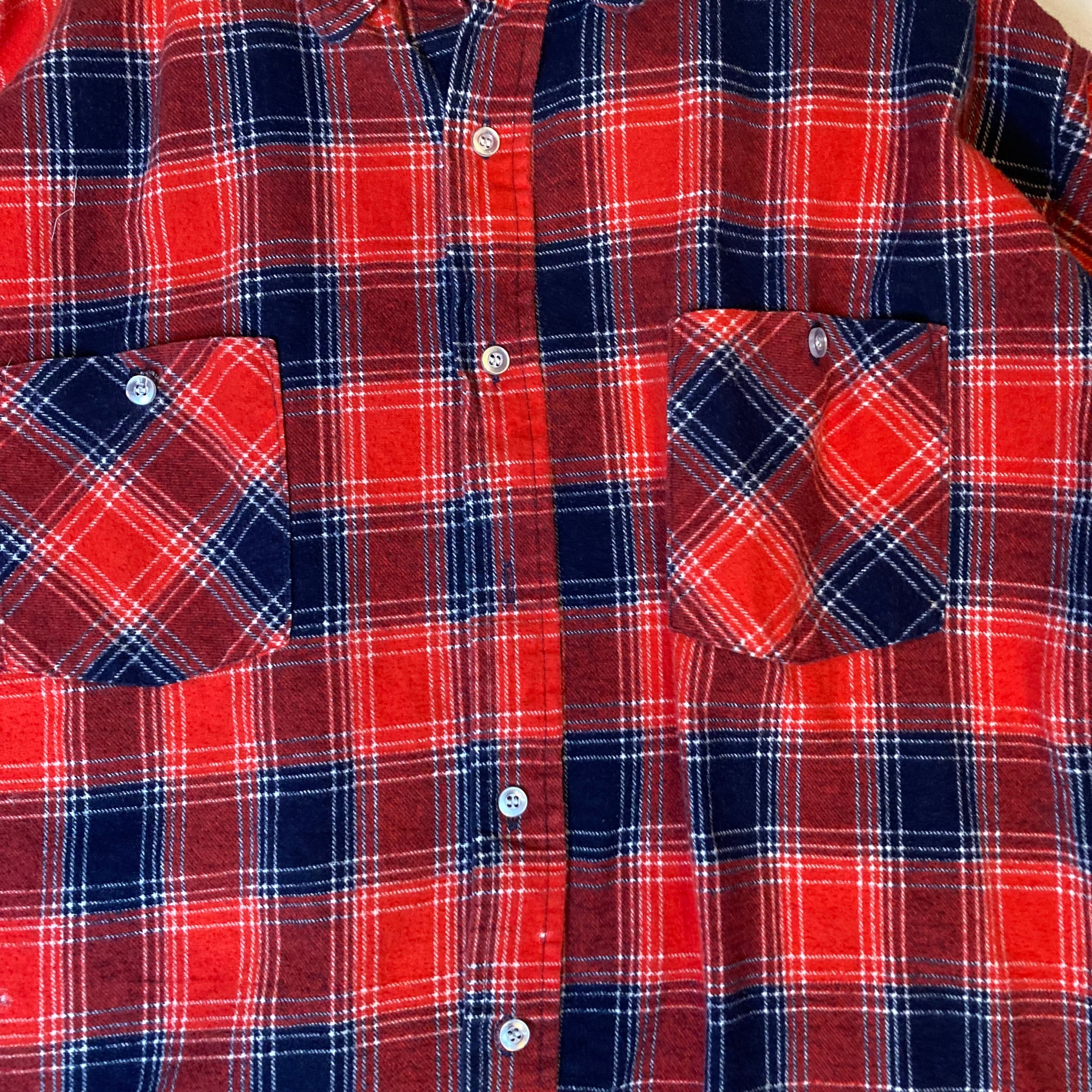 Made in USA】AMERICAN EDITION 長袖シャツ 2XL コットン100% チェック 