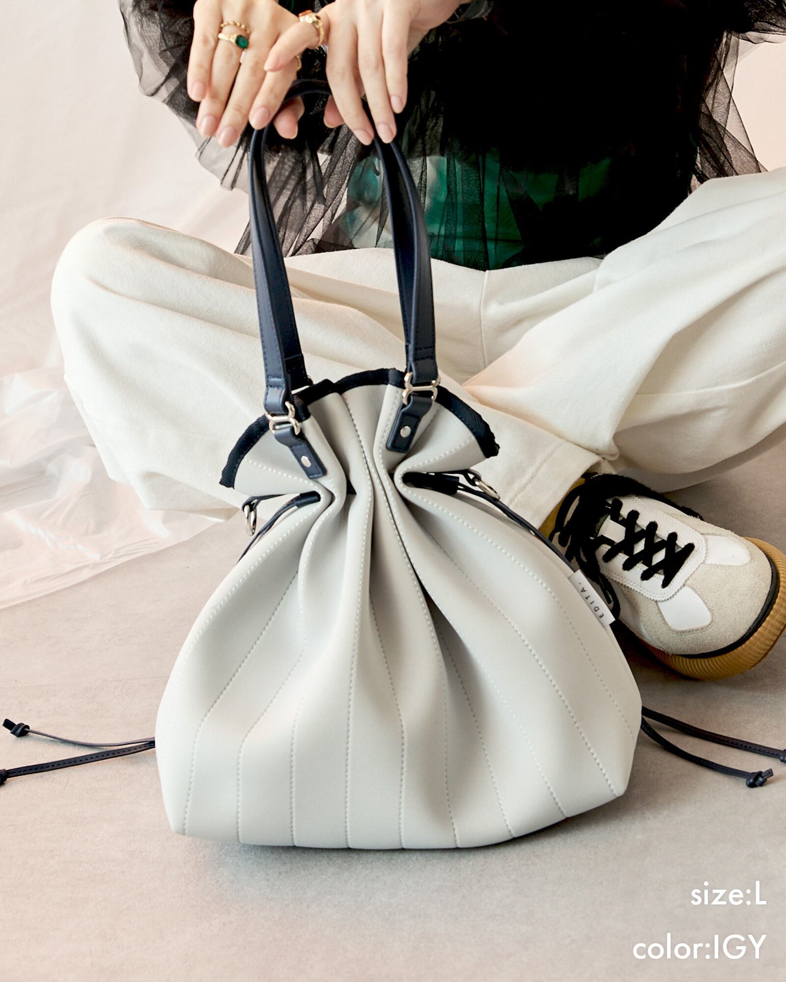 ネオプレン スタイリッシュ 巾着 2way バッグ [edt-132] | EDITA．