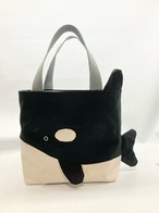 シャチ  トートバッグ　帆布｜とりさん工房ーかわいいハンドメイドポーチ
