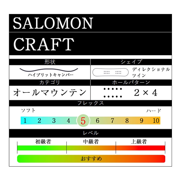 Salomon 『 CRAFT 』 24-25 サロモン クラフト オールマウンテン Salomon 『 CRAFT 』 24-25 サロモン クラフト オールマウンテン