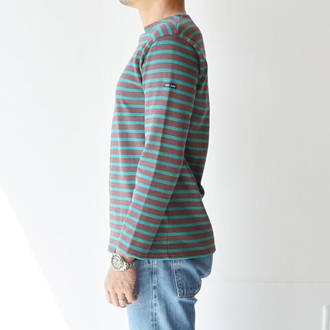 SAINT JAMES(セントジェームス)ボーダーシャツ(OUESSANT)CACAO/PAON