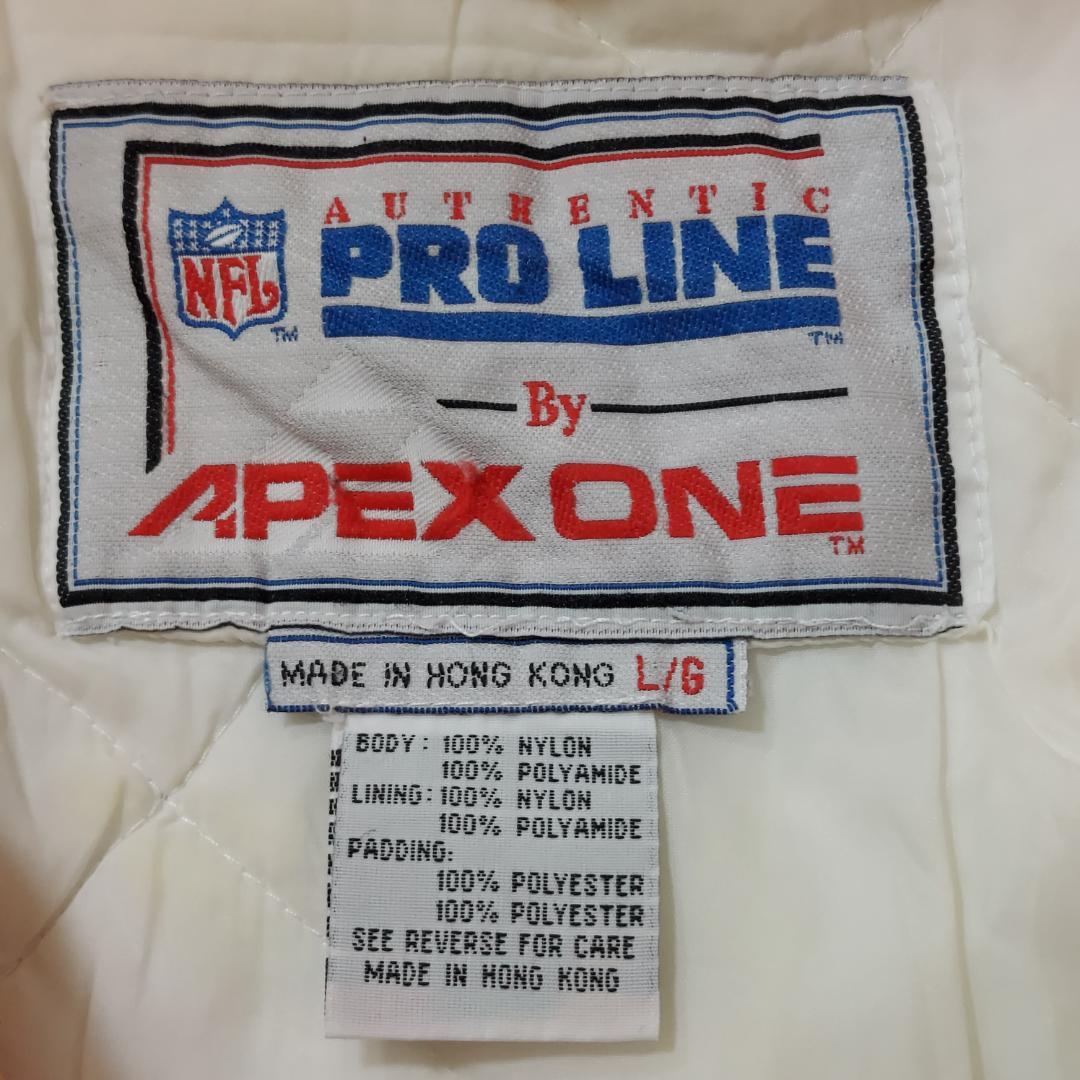 NFL 90s ドルフィンズ ナイロンジャケット 中綿 L 刺繍 青 白 ロゴ