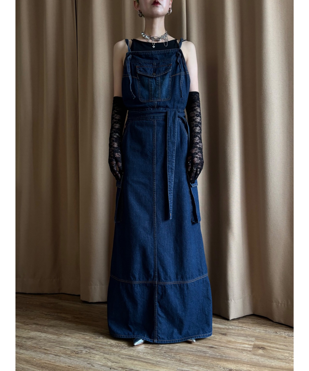 MADE IN JAPAN denim maxi dress-4767-6