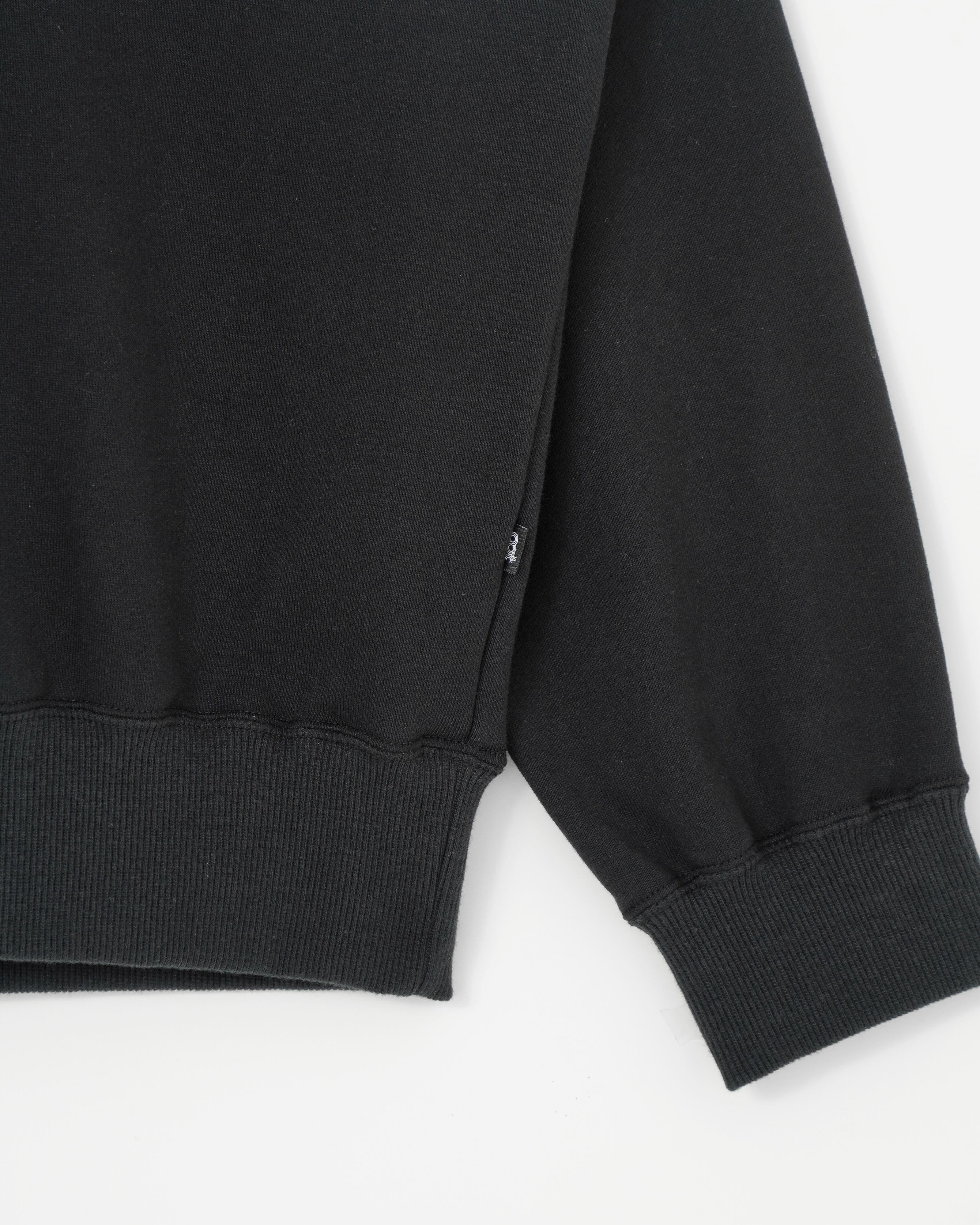 OPTSTUFF] CREWNECK SWEAT SHIRT (BLACK) | OPTSTUFF