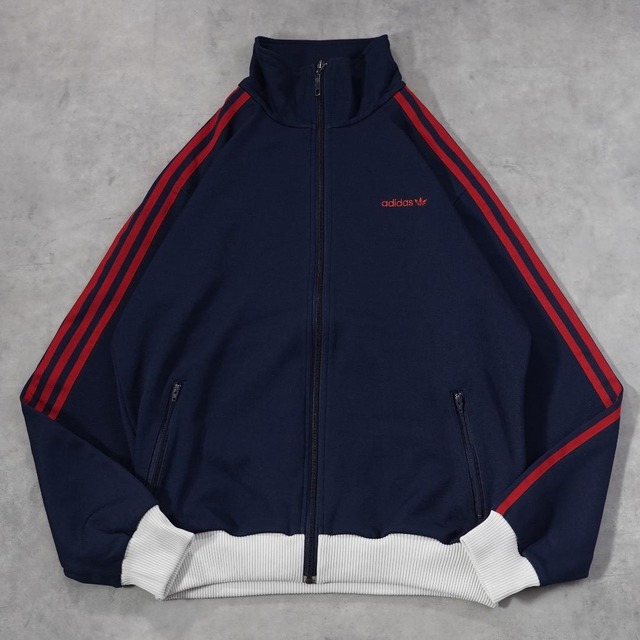 アディダス ベッケンバウアー トラックジャケット 古着 00s L 紺 赤
