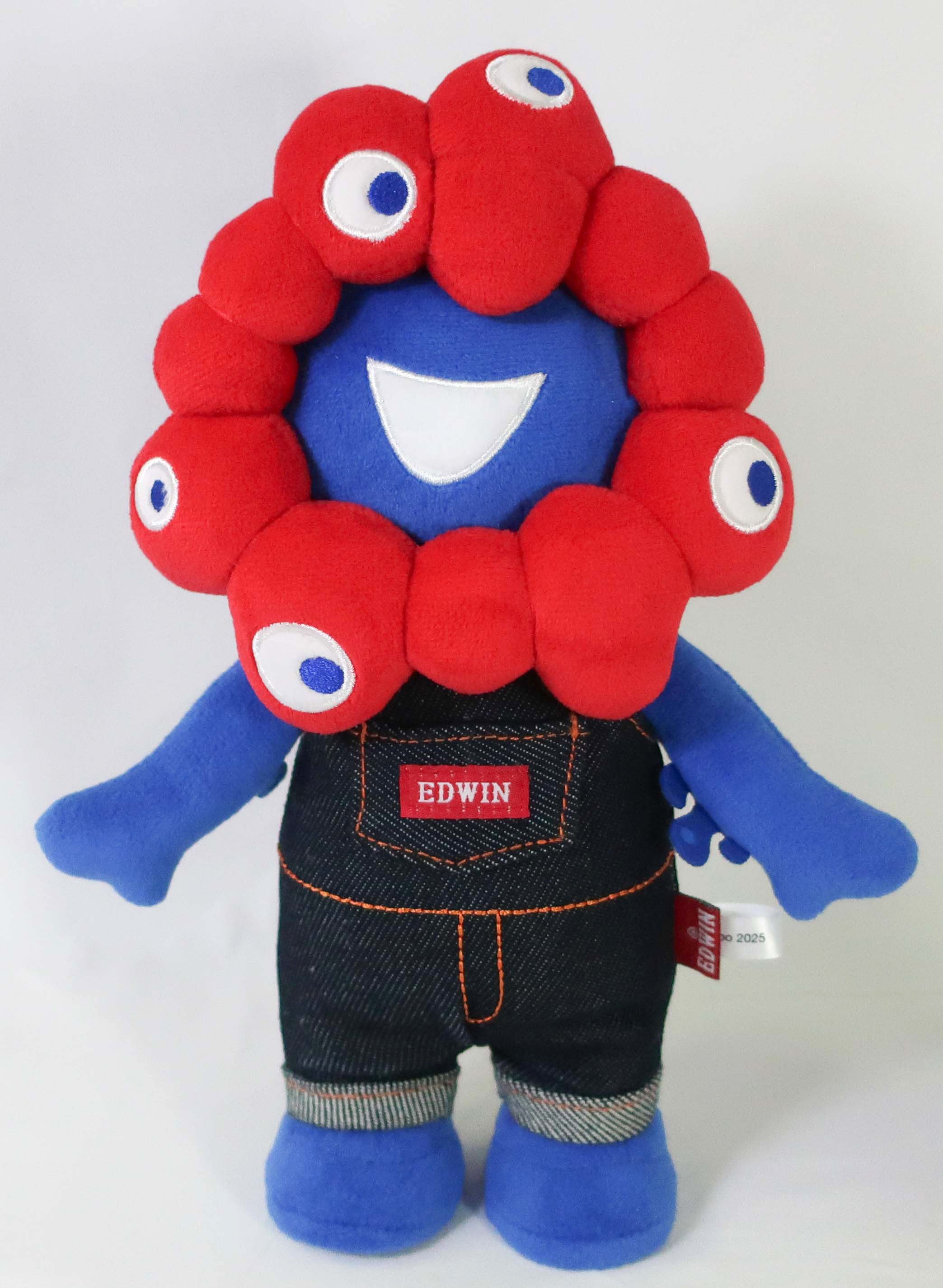 大阪・関西万博〉ミャクミャク EDWINぬいぐるみ オーバーオール | ヘソ