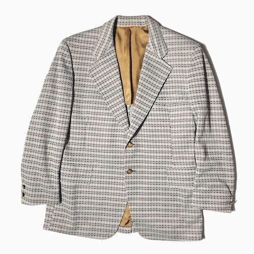 Vintage 70's【'Botany'500】Patterned Tailored Jacket