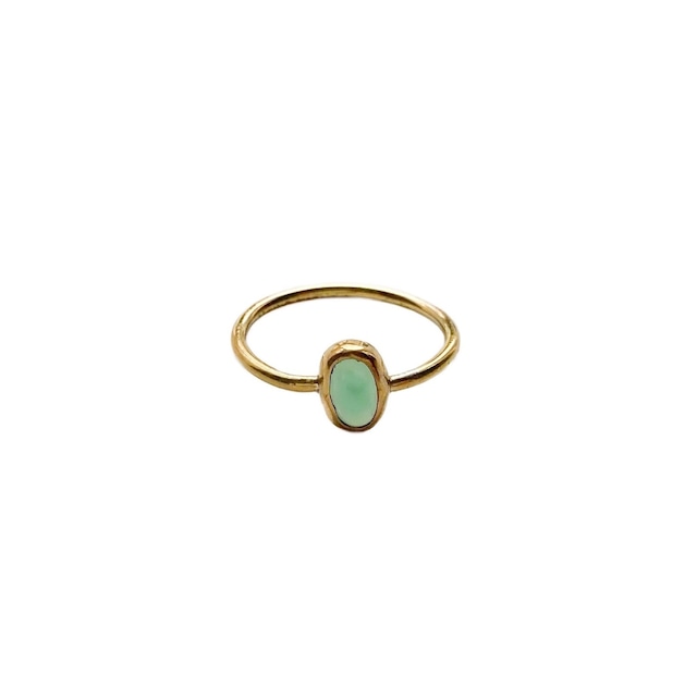 Pinky ring 'green agate'
