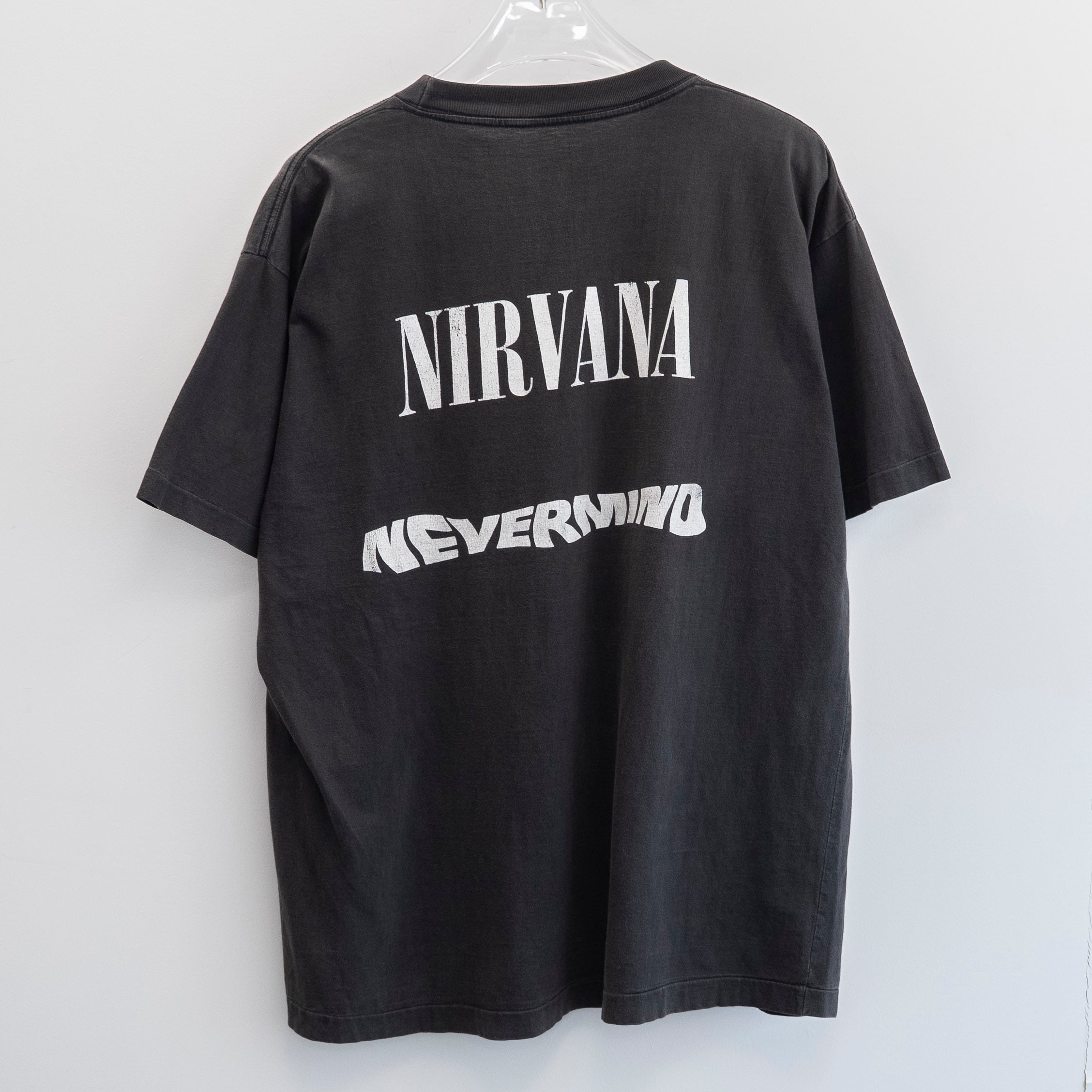 11s NIRVANA NEVERMIND プロモ Tシャツ 黒 XL Nirvana 