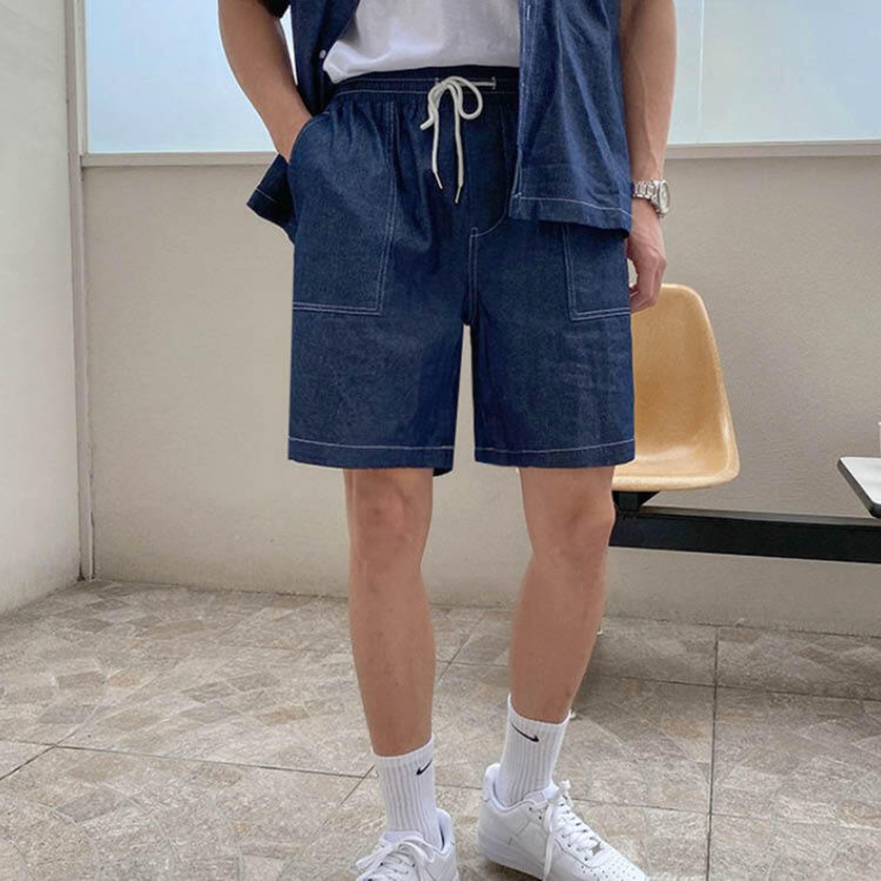 ダンガリーハーフパンツ　MT0080147