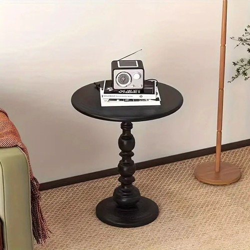 サイドテーブル　ラウンドサイドテーブル　おしゃれ　丸型　丸い　スリム　直径40cm　北欧　木目調　屋外　庭　ミニテーブル