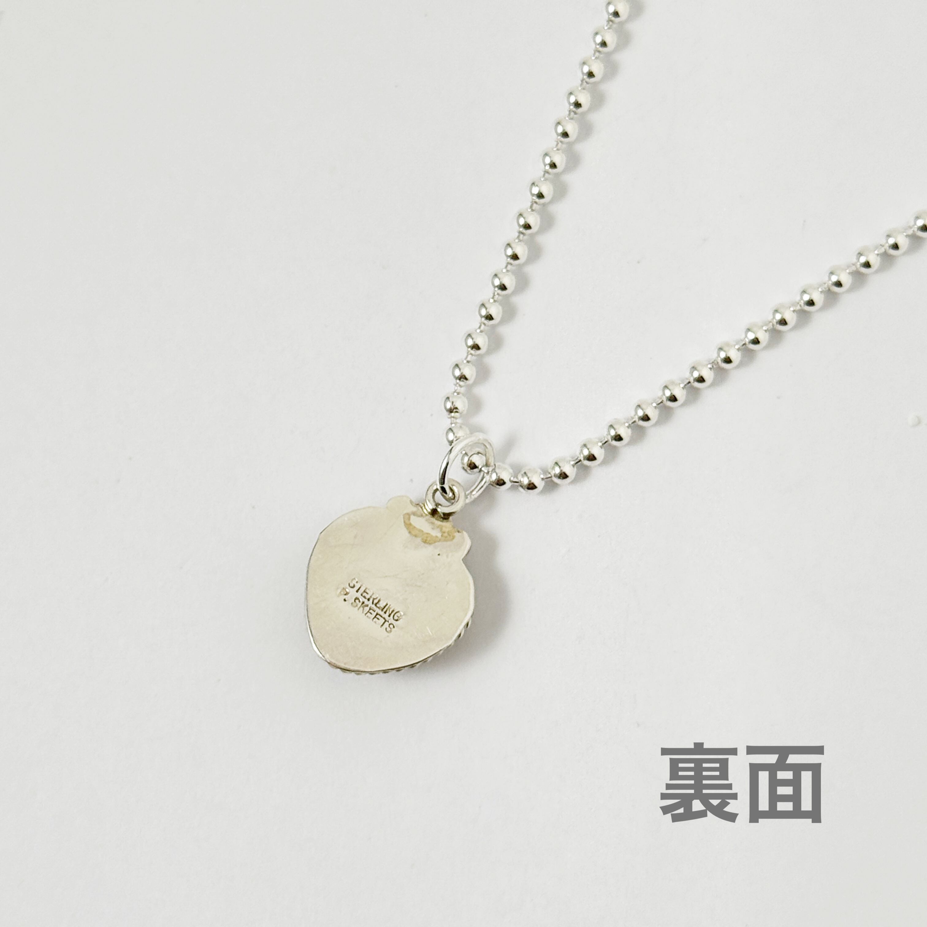 ナバホ P.Skeets ペンダントトップ オニキス STERLING オニキス