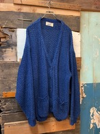 90's winona knits indigo cotton cardigan