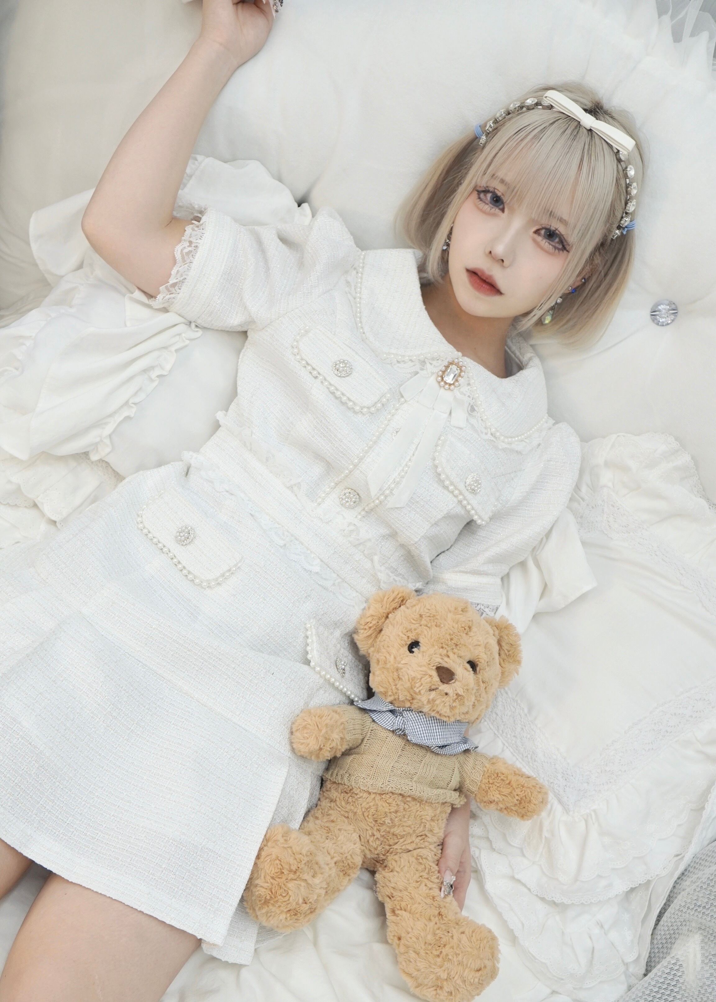 エムミーエメ Maison tweed mini onepiece mmeeme ONE PIECE – M me eme