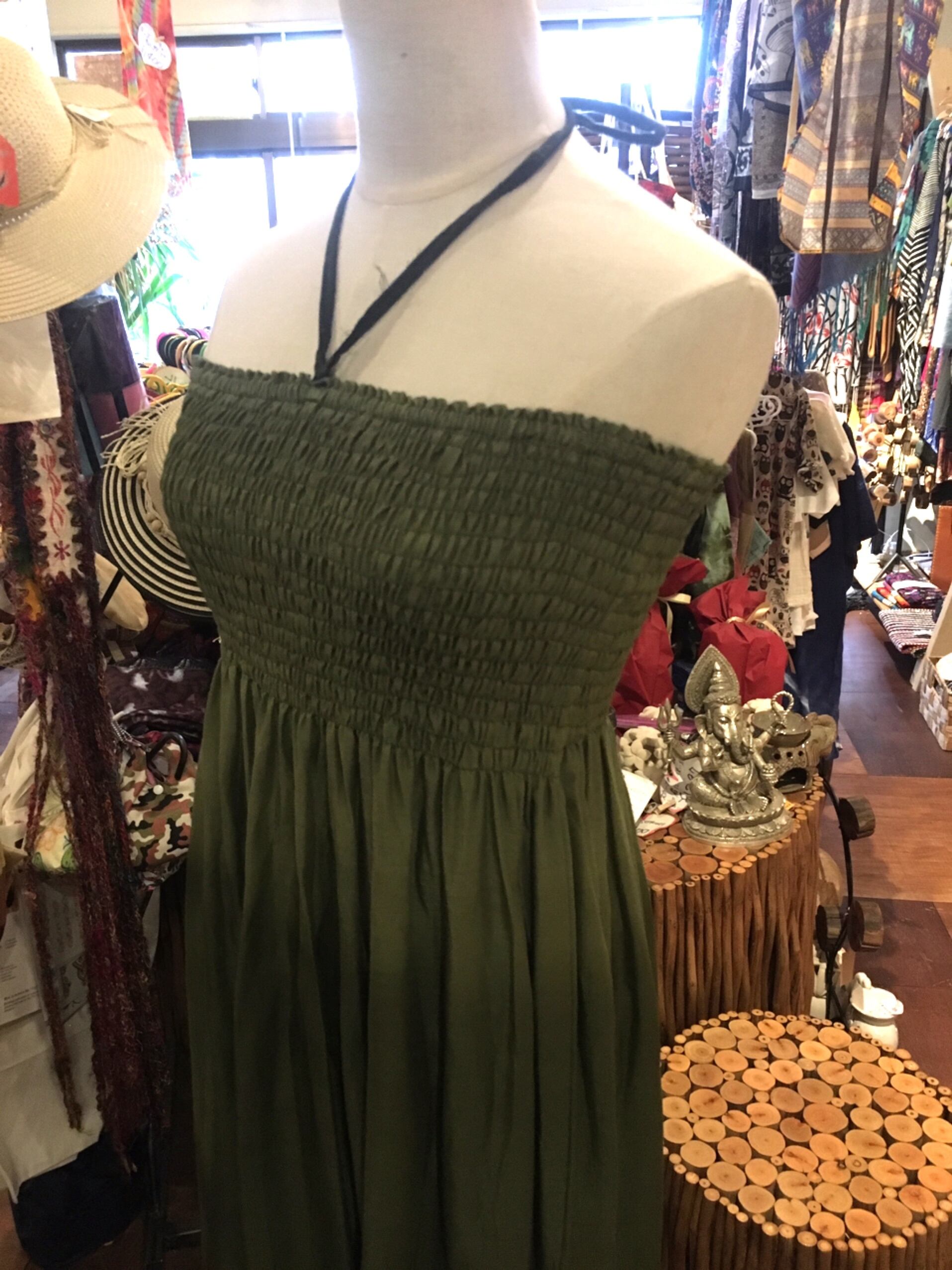 ワンピース ロングスカート 2wayワンピース マキシスカート スカート リゾート グラデーションスカート エスニックファッション アジアンファッション アフリカン グリーン アジアン雑貨no 265 アジアン雑貨 Asian Mrk