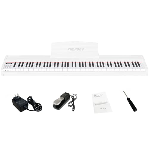 Moon River 電子ピアノ 88鍵盤 折りたたみ式 電子キーボード MIDI対応