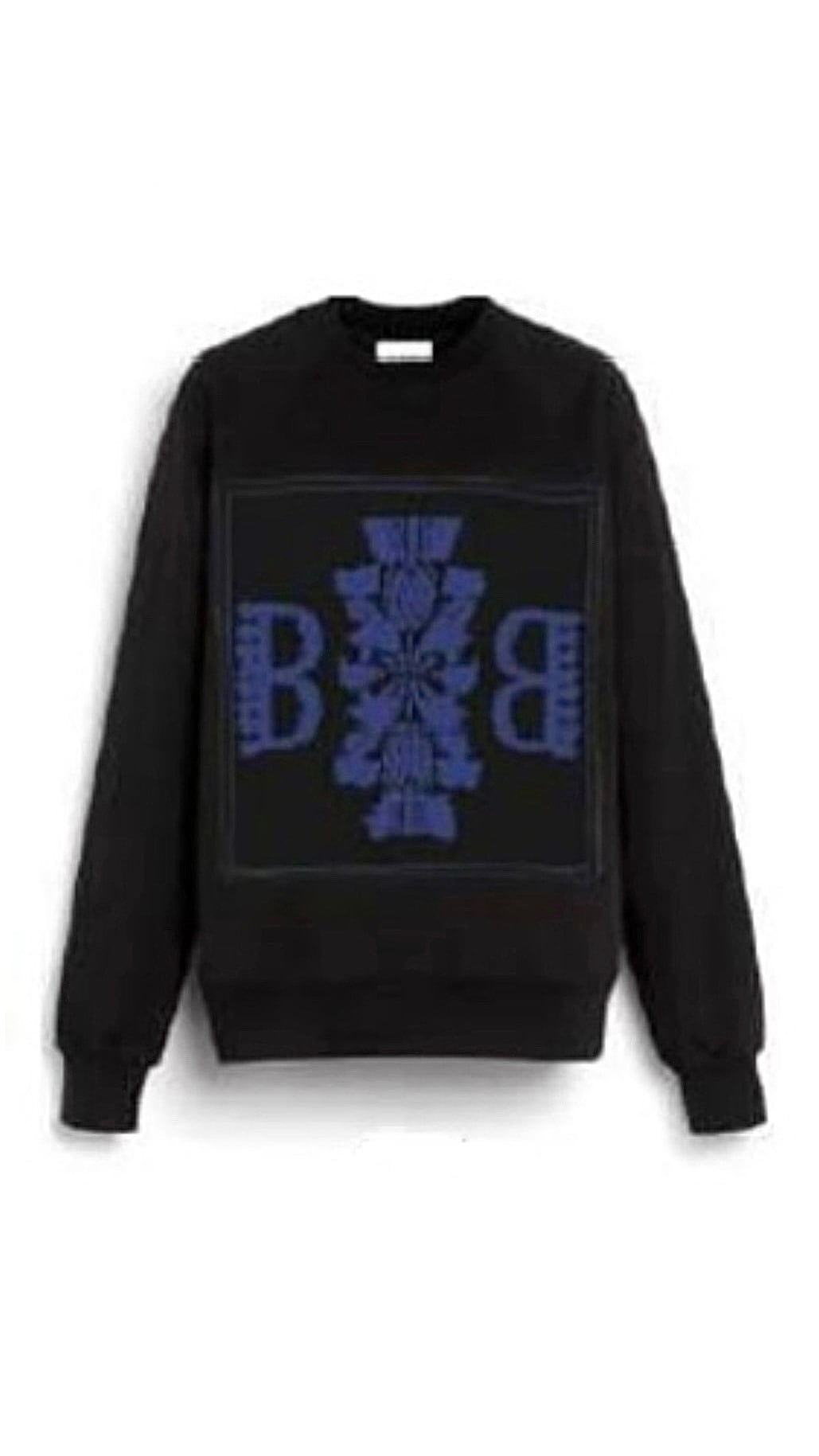 BARRIE -Sweatshirt with Barrie logo cashmere patch- :MIST GREEN/SNOW,