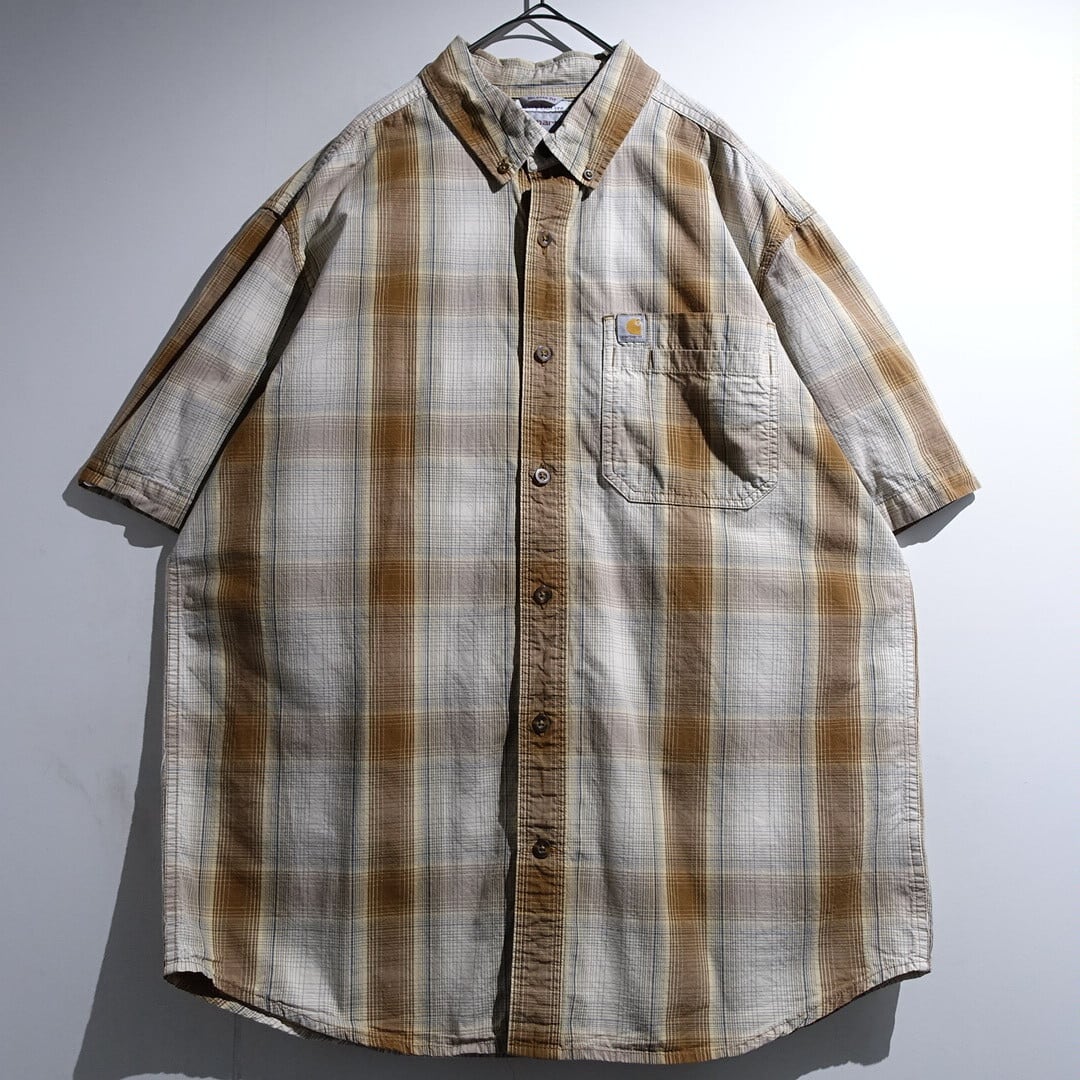 "Carhartt" Multicolor Logo Patch Check BD S/S Shirt