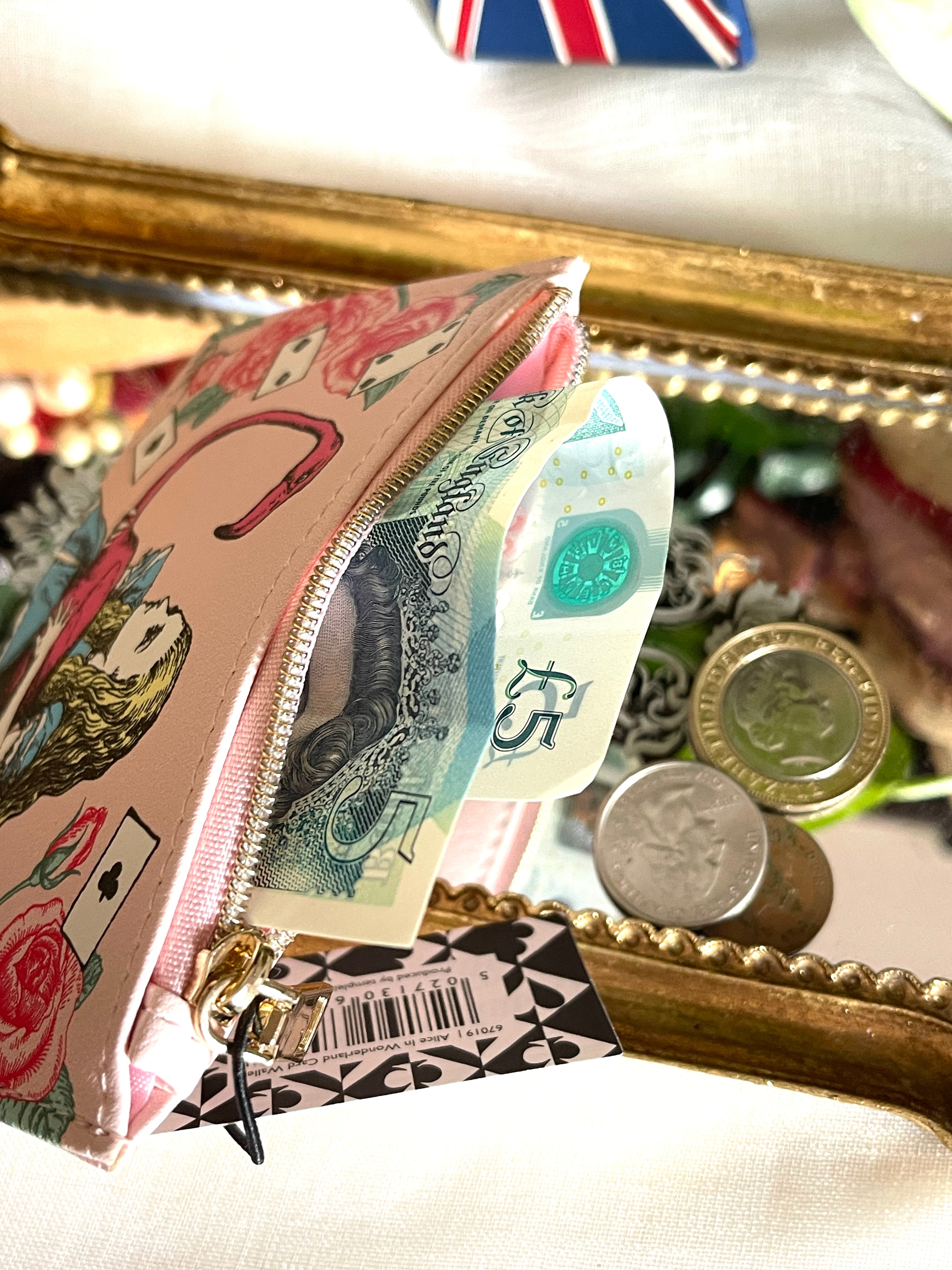 ◇カードウォレット◇アリス◇フラミンゴ◇ポーチ◇不思議の国のアリス