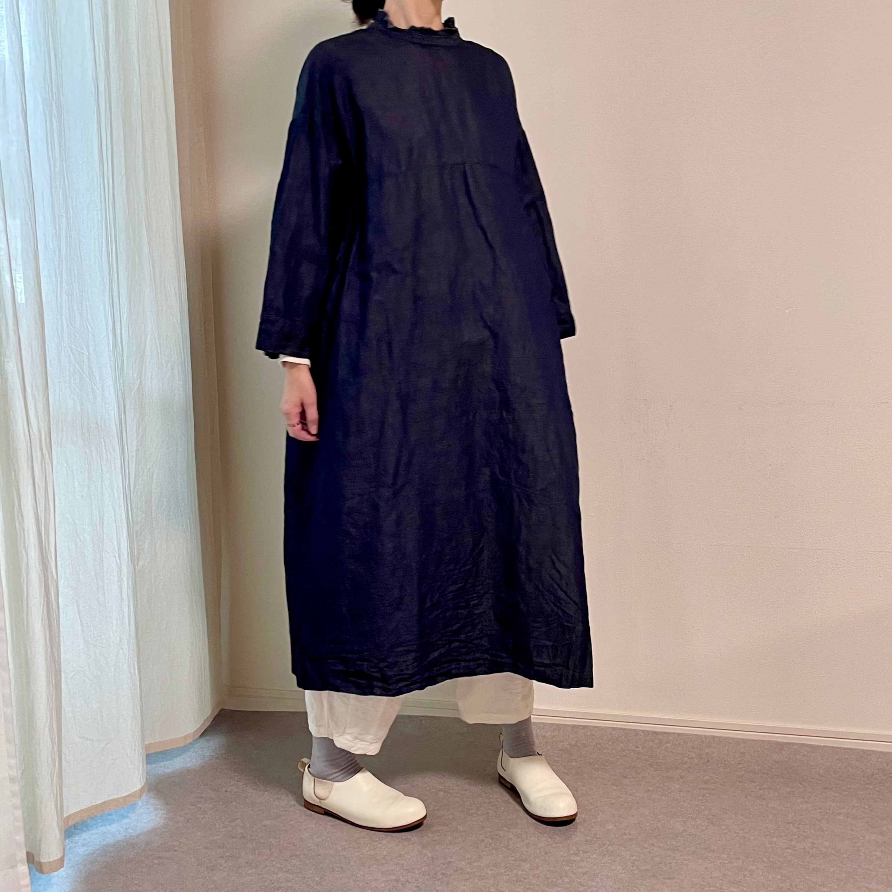 Gauze#// LIGHT DENIM ANTIQUE SURGICAL ONE PIECE / ライトデニム