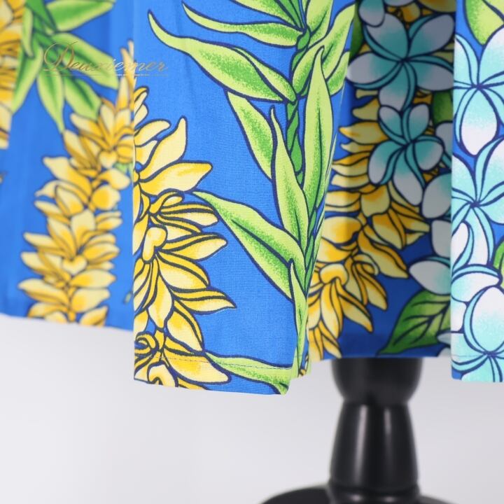 フラダンス 衣装 ワンピース ドレス ブルー系 マーメイドライン