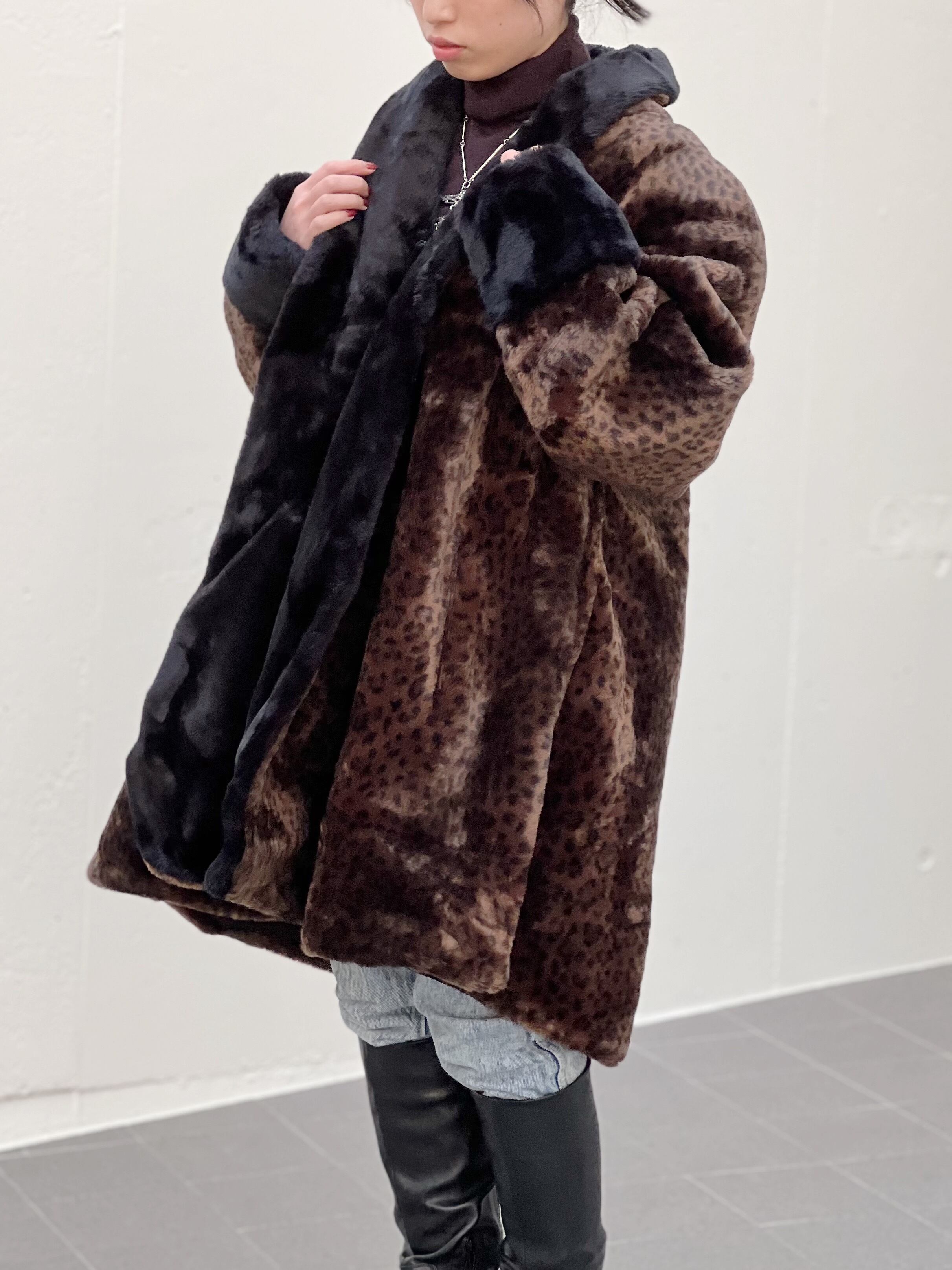 Vintage leopard fake fur coat ( ヴィンテージ レオパード フェイク ファー コート | Riyad vintage  shop powered by BASE