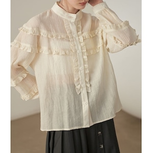 Ruffle Design Blouse KRE1659