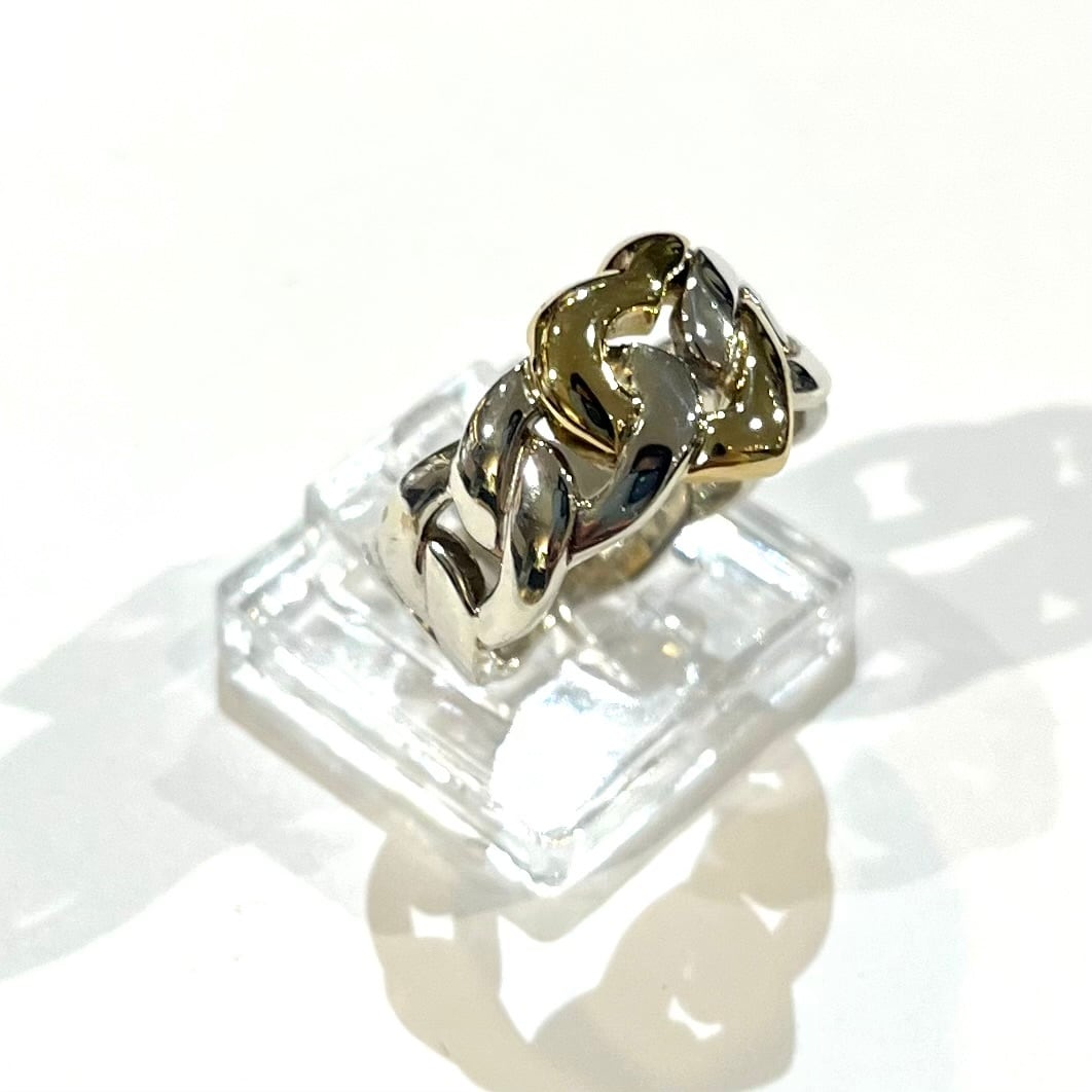 YVES SAINT LAURENT】【13.5号】2460 YSLサンローラン チェーンハート YVES SAINT LAURENT】【13.5号】2460 YSLサンローラン チェーンハート