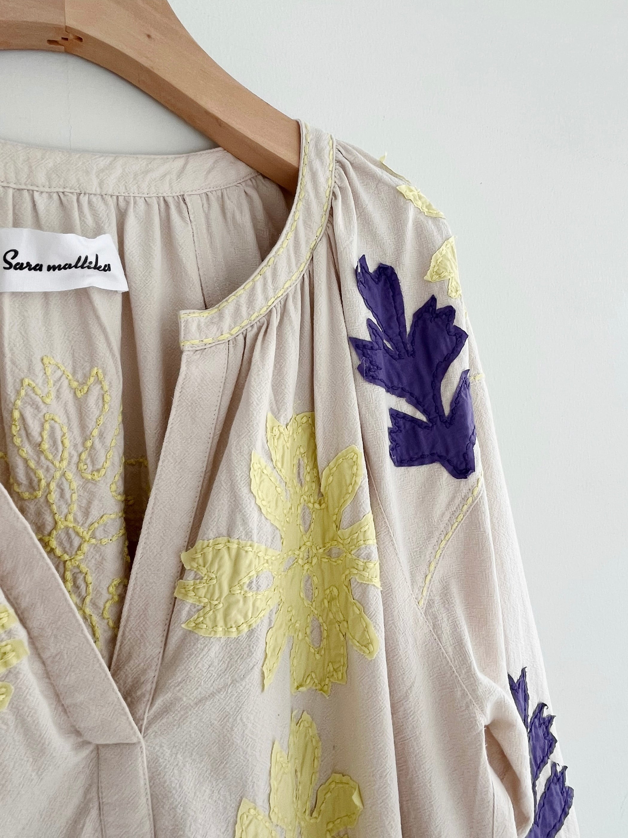 Sara mallika Cotton Flower Patchwork Dress | KOKO
