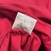 BURBERRY BLACK LABEL バーバリー コットン 長袖シャツ 2/レッド系 メンズ 三陽商会