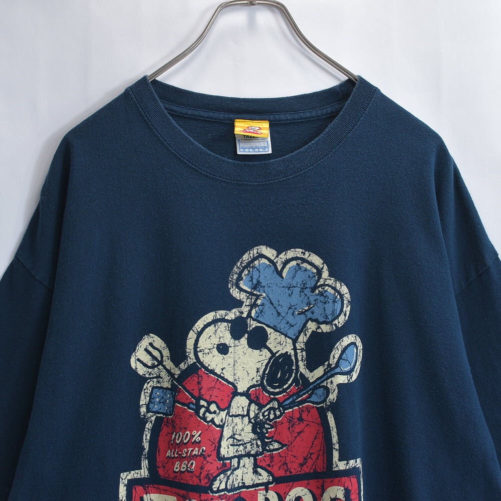 00s PEANUTS SNOOPY スヌーピー TOP DOG GRILL プリントTシャツ JOE
