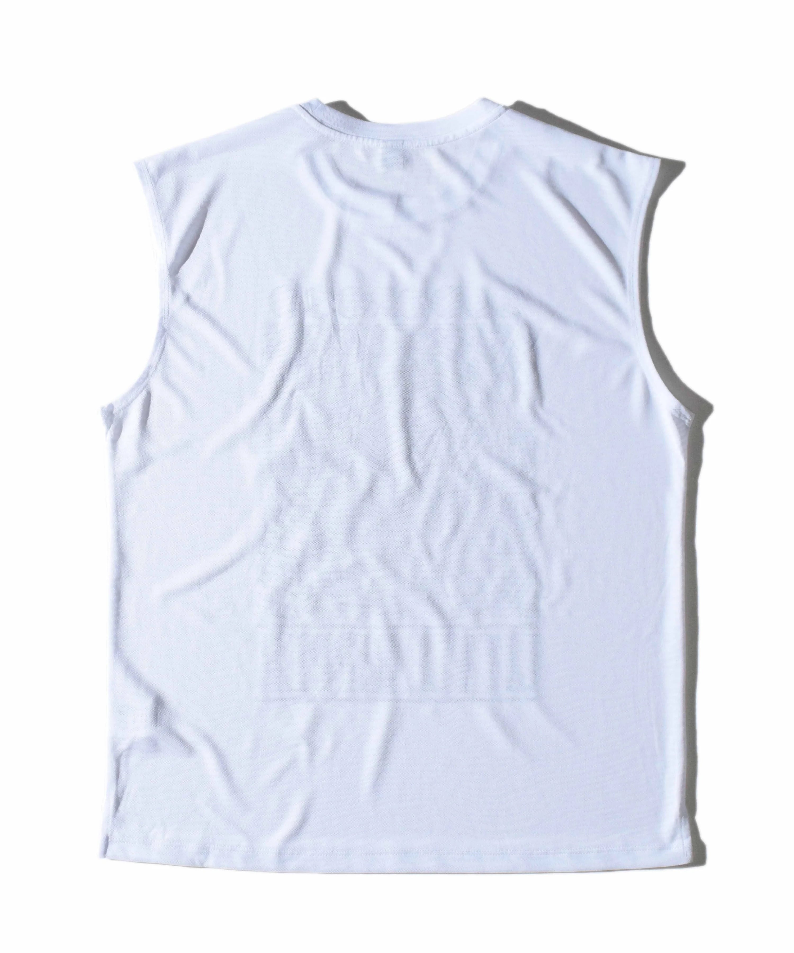エルドレッソ wide sleevlessワイドスリーブレス タンクトップ ELDORESO（エルドレッソ）Ripper Wide Sleeveless -White メンズ