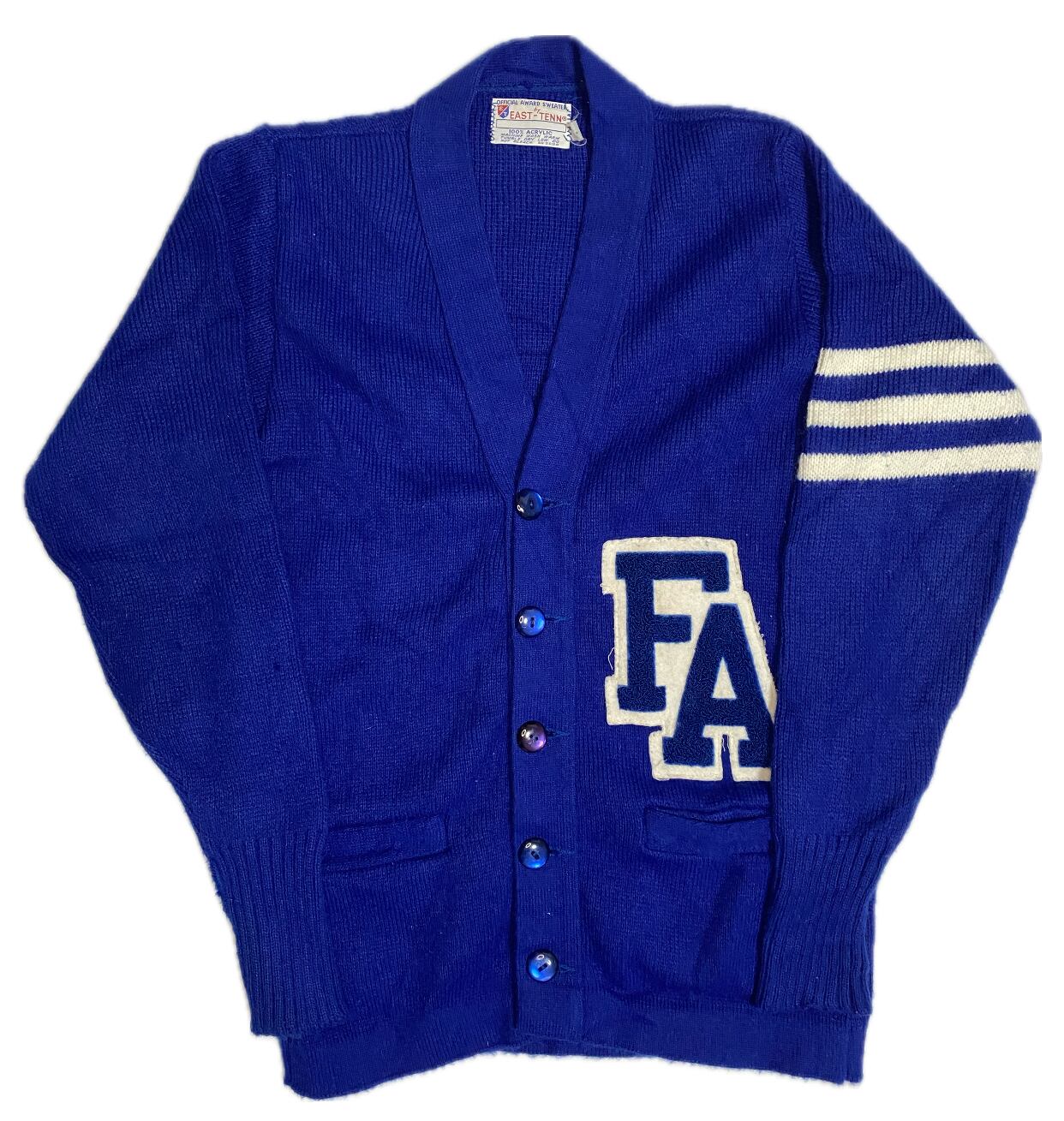 60 s EAST TENN Lettered Cardigan Pay ID 60 s east tenn lettered cardigan pay id