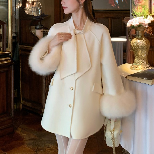 ノーブルリボン ショートコート 3color｜VULEVU LUXE COLLECTION［LW25-04］