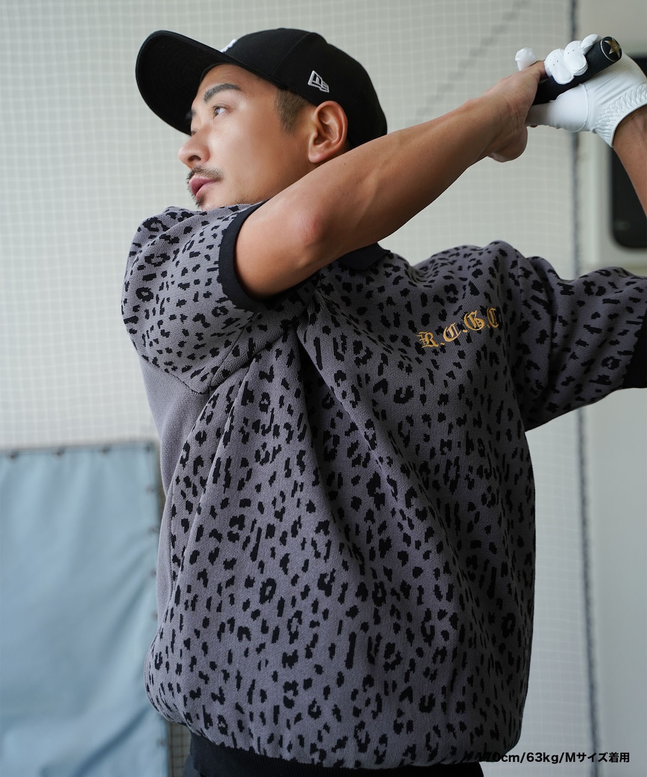 【RCGC】LEOPARD LOGO EMBROIDERY KNIT POLO［RGK003］