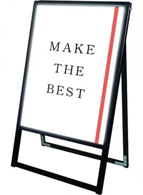 ブラックバリウススタンド看板LED B2片面