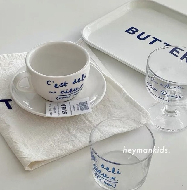 【お取り寄せ】2点セット 韓国風 撮影道具 ins 陶器 コーヒーカップ マグカップ ソーサー