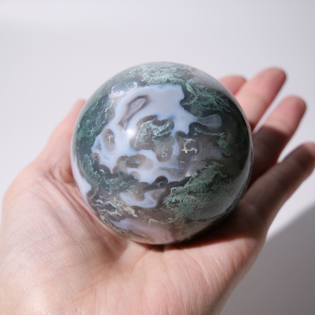 モスアゲート / スフィア【φ6.4cm】