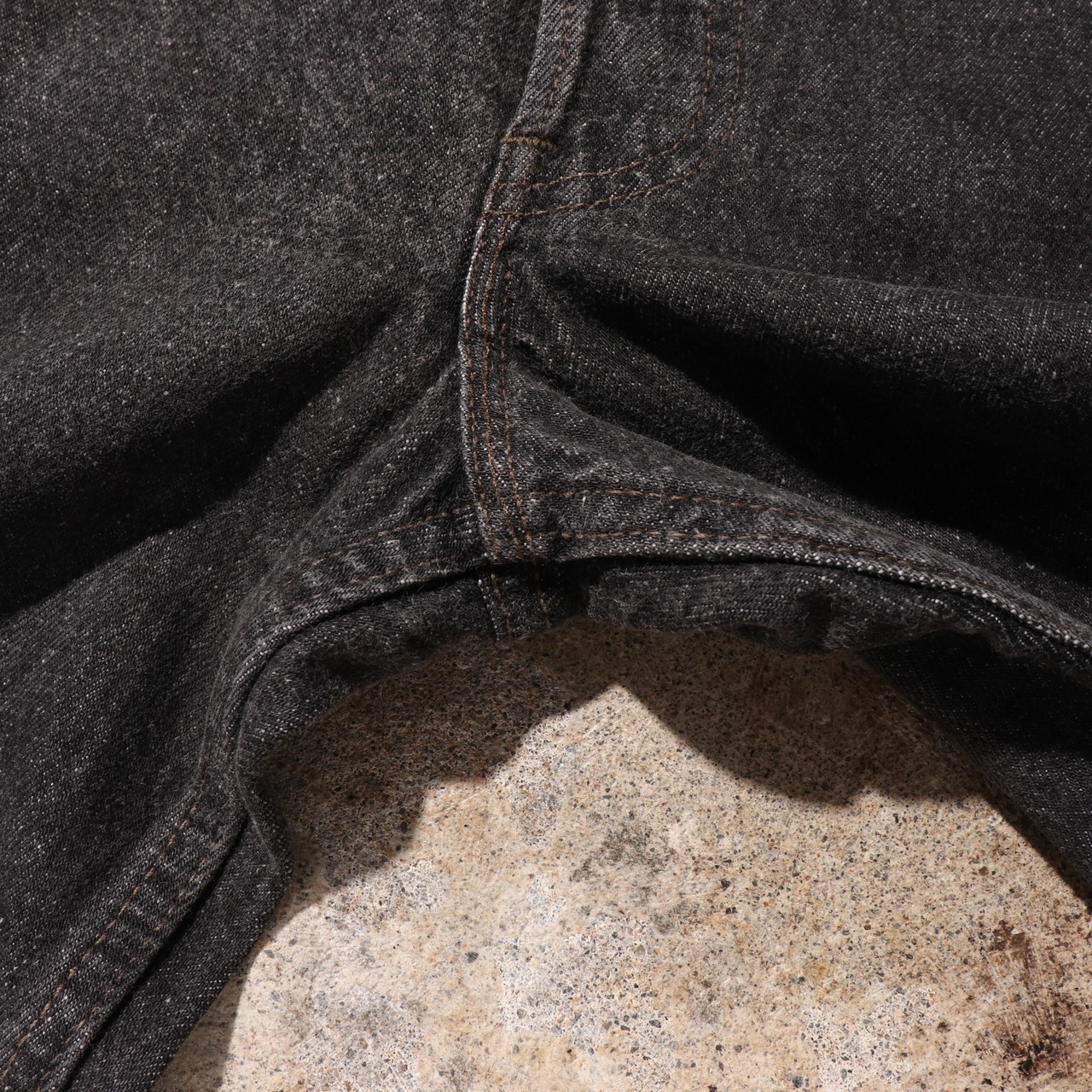 美品 32×32 Levi’s 501 先染め USA ブラックデニムパンツ リーバイス