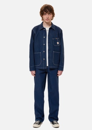 Nudie jeans ヌーディージーンズ  2023 summer collection Howie Chore Jacket Utility Denim カバーオール