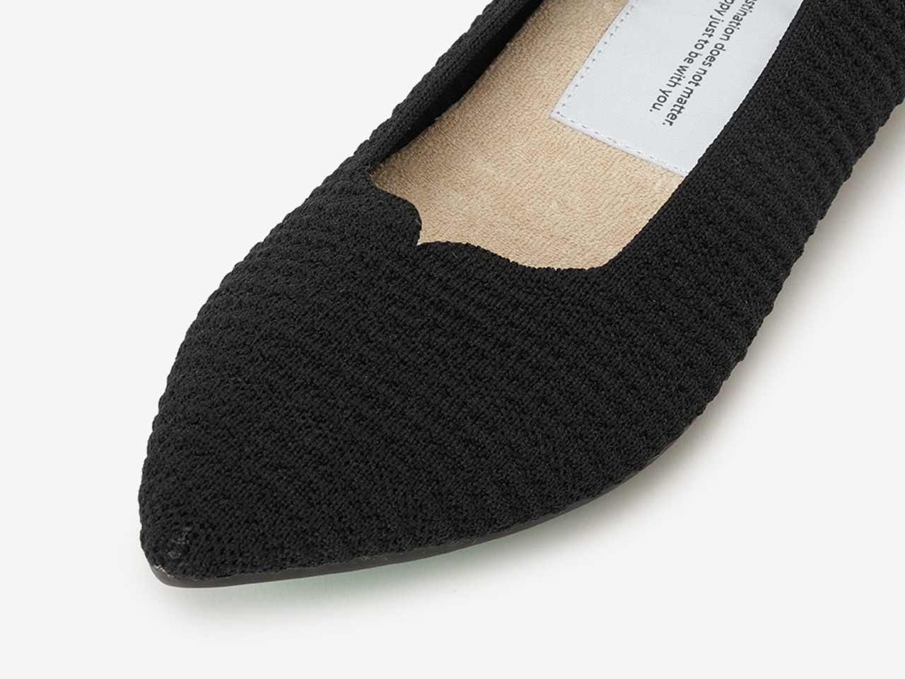 pointed-CREPE / BLACK