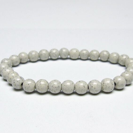 北投石 ブレスレット 6mm 一点物 メール便可 111-50336