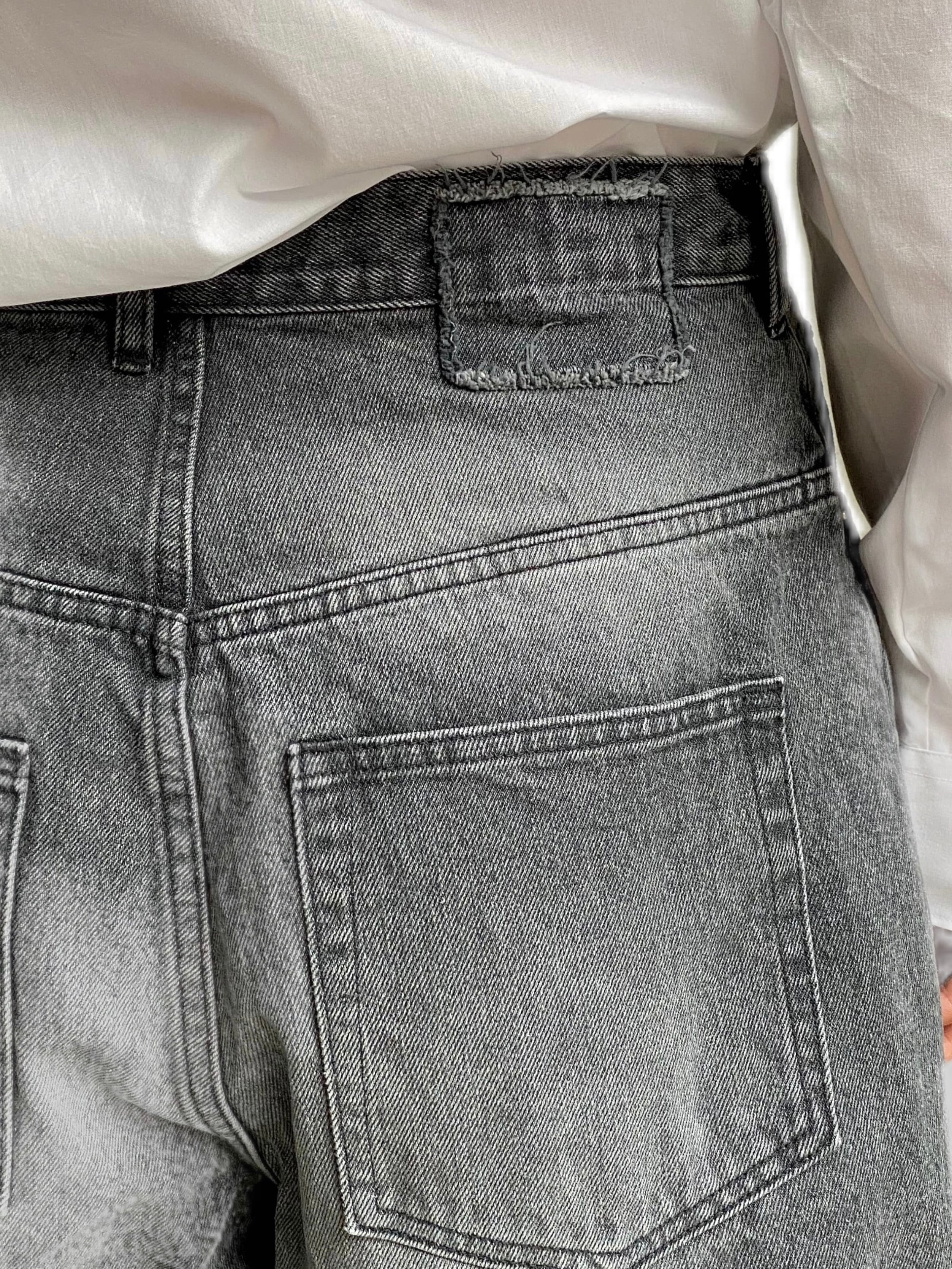 GEN IZAWA / Super buggy denim pants (black-wash) | TUNAGI JAPAN GEN IZAWA / Super buggy denim pants (black-wash) | TUNAGI JAPAN