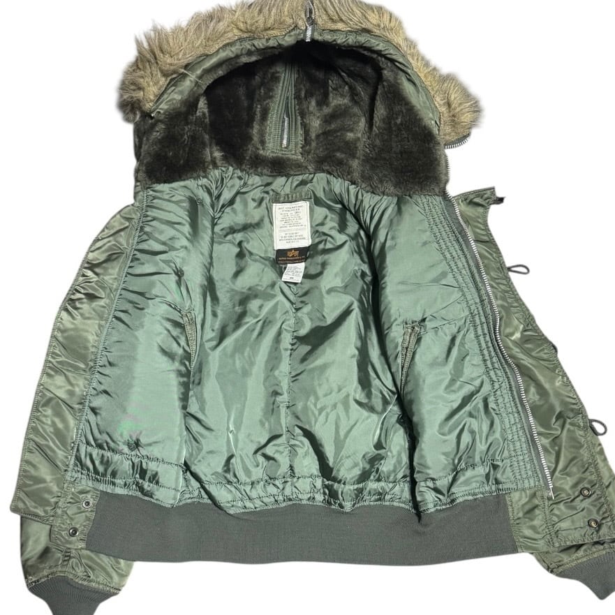 90s ALPHA INDUSTRIES N-2Bフライトジャケット 短丈 ◇希少！90s USA製