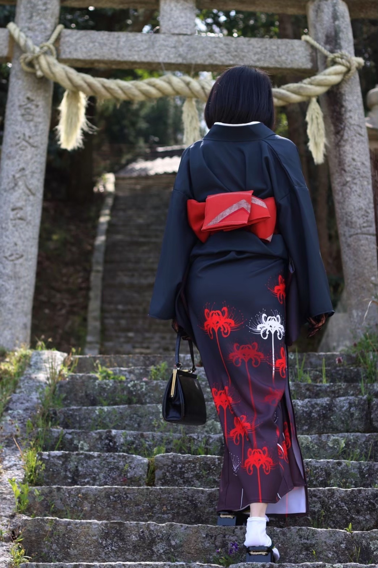 [3/21〜10/31期間限定販売］]彼岸花浴衣赤(受注販売)